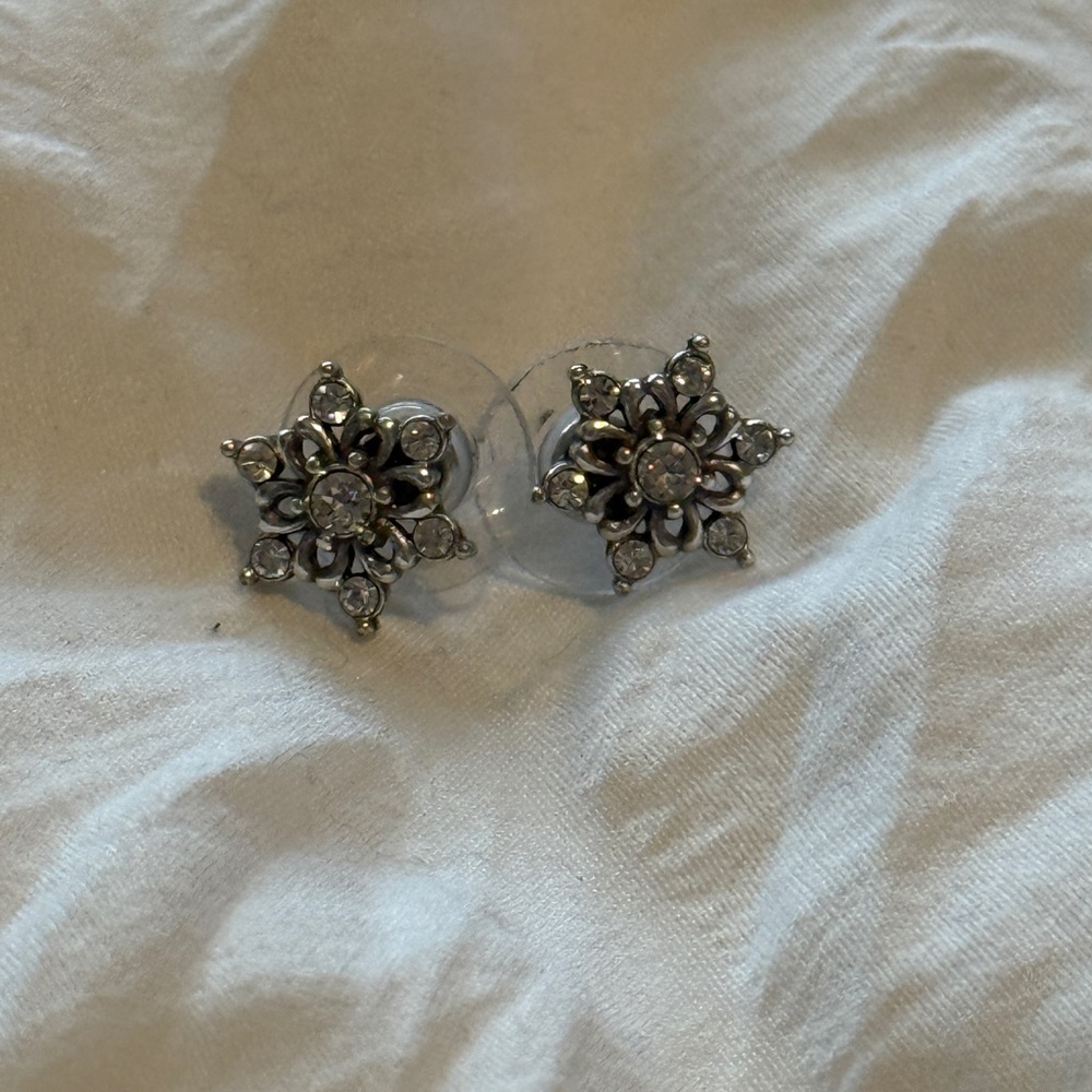 Silver Brighton Snowflake Earrings